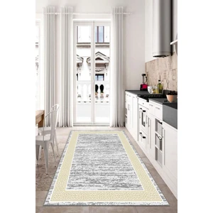 Alina Carpet Eco Touch Serisi Dijital Baskı Kaymaz Tabanlı Yıkanabilir Salon Halısı Mutfak Halısı Koridor Halısı