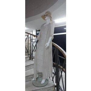 Italyan  2 Beden Ince Gösteren Kat Kat Ipek Elbise- Ipek Kap