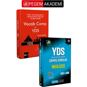 Pegem Akademi Yayıncılık PEGEM AKADEMİ 2025 YDS İngilizce Çıkmış Sorular + Temel YDS Kelim