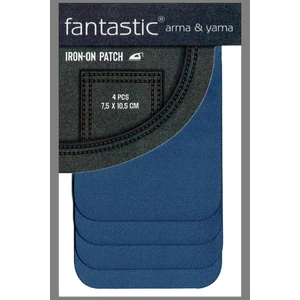 4'lü Paket (Mavi) Ütü Ile Yapışan Dokuma Arma Patch Giysi & Kıyafetler Için Yama Kolay Uygulama