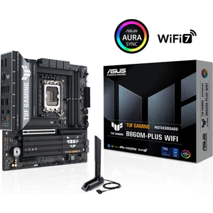 Tuf Gamıng B860M-PLUS Wıfı Intel B860 LGA1851 Ddr5 8800 Dp HDMI Type-C 3x M2 Usb3.2 Gen 2x2 Wifi 7 + Bt Aura Rgb 2.5gbit Lan Matx 12+1+2+1 Güç Aşamaları, 1xgen5 M.2, Ready For Advanced Aı Pc