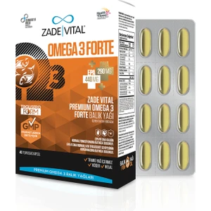 Zade Vital Premium Omega 3 Forte 1.200 Mg Balık Yağı 40 Kapsül