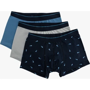 Baskılı Pamuklu 3'lü Boxer Seti