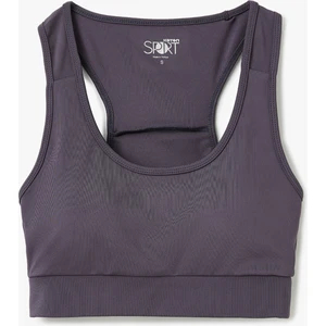 Tül Detaylı Slim Fit Kolsuz Sporcu Sütyeni