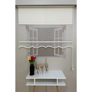 Stormarketçift Mekanizmalı Tül Stor Perde ( Ikili Stor Perde )