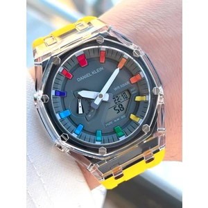 Daniel Klein Silikon Kordon Dijital&analog 50 mt Suya Dayanıklı Erkek Kol Saati EDK.2100.2