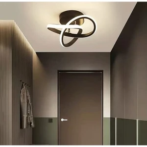 Elegance Modern Plafonyer Power LED Avize Gün Işığı - Siyah Kasa