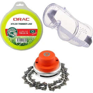 Motorlu Tırpan 3lü Aksesuar Seti 3 Ürün Bir Arada