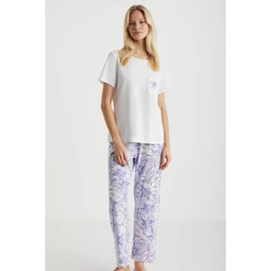 Lilya Nakışlı Pijama Takımı