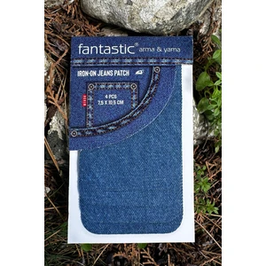 4'lü Paket Ütü ile Yapışan Kot Arma Patch Kot Yaması, Onarım, Diz Dirsek Yama, Denim, Jeans