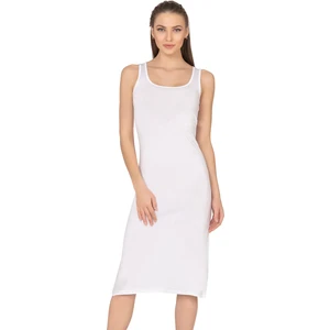 Özkan Underwear Özkan 27372 Kadın Premium Kumaş Viskon Diz Altı Uzun Esnek Rahat Kalın Askılı Kombinezon Elbise Jüpon Astar