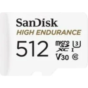 High Endurance 512GB 100/40MB/S Microsdxc C10 V30 Adaptörlü Hafıza Kartı SDSQQNR-512G-GN6IA