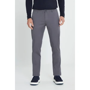 Altınyıldız Classics Erkek Antrasit Slim Fit Dar Kesim Pamuklu Esnek Chino Pantolon