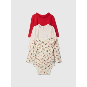 Bebek Çok Renkli First Favorites 3'lü Bodysuit Seti