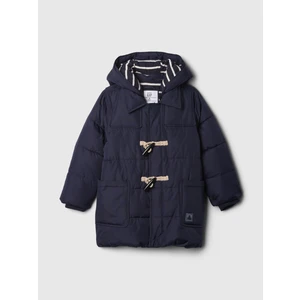 Erkek Bebek Lacivert Puffer Şişme Toggle Mont