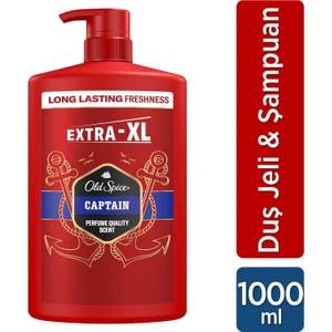 Old Spice Captain Erkekler Için Duş Jeli ve Şampuan Ekstra-Xl 1000 ml