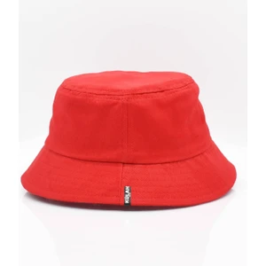 %100 Pamuk Kırmızı Kova Balıkçı Şapka Bucket Hat