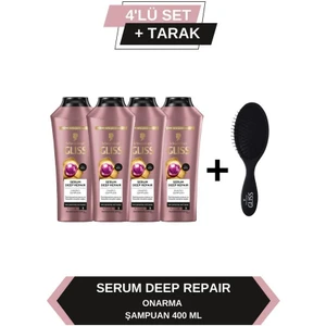 Serum Deep Repair Onarıcı Şampuan 400 ml x 4 Adet+Tarak