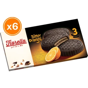 Fiorella Crunch Bitter Çikolatalı Gofret 20  gr 3 Lü 6 Lı Paket