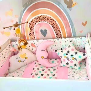Kista Baby Bebek Uyku Seti Nevresim Takımı 70x130 Damla Pembe