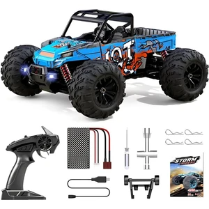 Hak-İş Oyuncak Uzaktan Kumandalı Araba 4wd Rc Araba 1/16 36 Km/h Arazi Arazi Elektrikli Araç 2.4 Ghz Off-road Canavar Araba