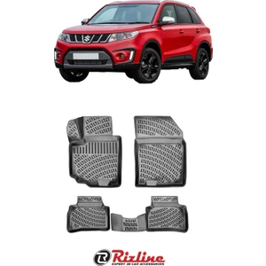 Suzuki Vitara 2015-2023 Siyah 3D Havuzlu Paspas