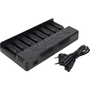 8 Yuvalı Li-Ion 3.7V, Li-Fe 3.2V, Ni-Mh/cd 1.2V 18650 Pil Şarj Aleti - Pil Şarj Cihazı 6.4 Amper
