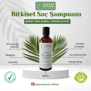 Sahara Naturel Bitkisel İçerikli %100 Doğal Şampuan