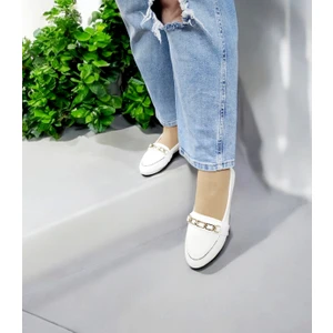 Gökçe Kundura Kadın I-Zincirli Kaymaz Taban Pırıltılı Ev ve Dışarı Babeti