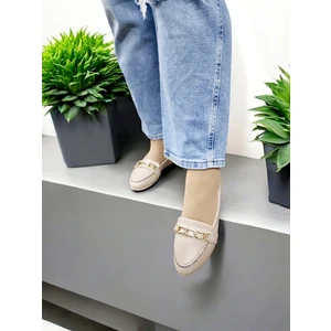 Gökçe Kundura Kadın I-Zincirli Kaymaz Taban Pırıltılı Ev ve Dışarı Babeti