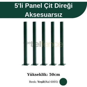 Panel Çit Direği 50 cm (5 Adet)