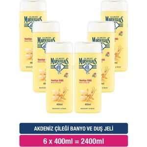 Le Petit Marseillais  Vanilya Sütü Duş Jeli 400 ml X6