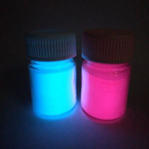 Fosfor Tozu Pembe ve Mavi Renk Set Karanlıkta Parlayan Epoksi Reçine ve Sanatsal Fosfor 70 gr