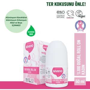 %100 Doğal Roll-On Kadın Deodorant Bitkisel Leke Bırakmayan Vegan 50 ml