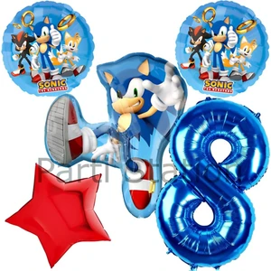 Tilki Sonic 8 Yaş Balon Set Tilki Sonic Boom Konsept Doğum Günü Balon Set