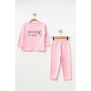 Bunny Baskılı Uzun Kol Pijama Takımı 74169