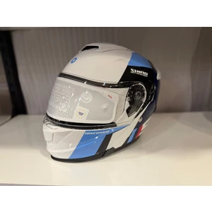 Kask Shıro Discover Spower Parlak Beyaz/mavi/lacivert
