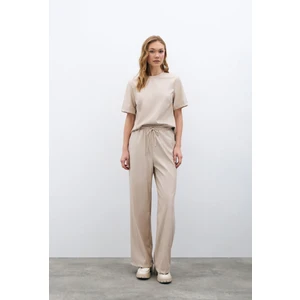 Salaş Deri Pantolon - Taş