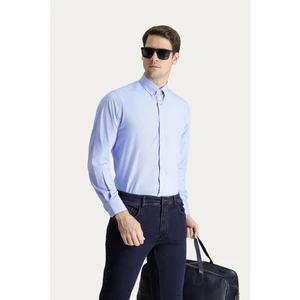 Uzun Kol Regular Fit Oxford Pamuk Gömlek