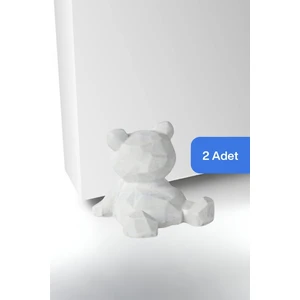 Kapı Stoperi Beyaz Renk Dekoratif Kapı Tutucu Durdurucu 2 Adet Model 7
