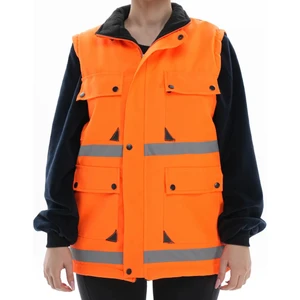 Ağca İş Elbiseleri Turuncu Polarlı Mühendis Montu