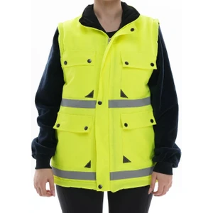 Ağca İş Elbiseleri Yeşil Polarlı Mühendis Montu