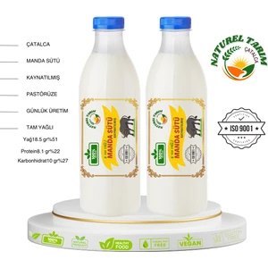 Naturel Tarım Manda Sütü Yağlı ( Kaynatılmış ) 2 Litre