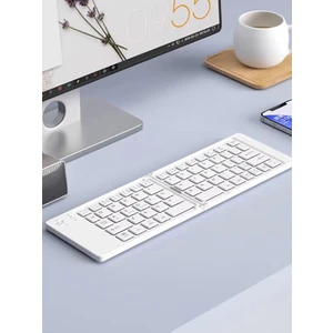 Ultra Ince Katlanabilir Şarj Edilebilir Android/ios/windows Uyumlu Kablosuz Bluetoothlu Klavye