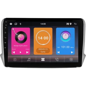Peugeot 208 Android Multimedya Sistemi (2013-2021) 6+64 GB 4K OLED