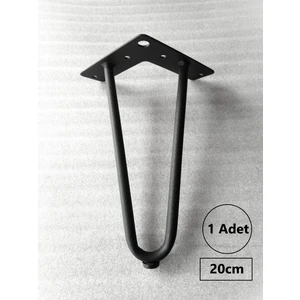 1 ADET-Metal Firkete Ayak-Siyah Renk-MFA2