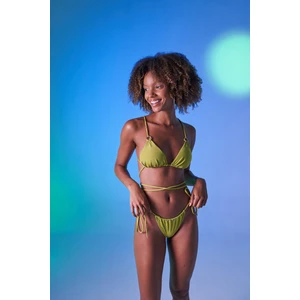 Holly Lolly Bağcıklı U Kesim Brezilya Model Slim Delphi Bikini Altı Yeşil