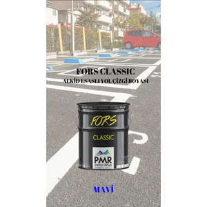 Pamir Boya Fors Classic Yol Çizgi Boyası Mavi 4 kg