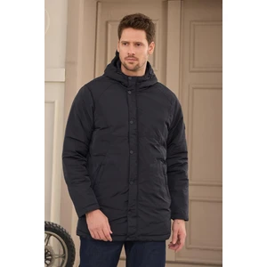 Erkek Kapüşonlu Su Geçirmez Mont Kaban Lacivert - 3817DNGR