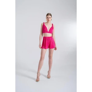 Holly Lolly Beli Lastikli Mini Comfy Şort Pembe